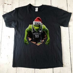 Brooklyn Nets Grinch Christmas T-Shirt - Nba Shirt - Unisex Black T-Shi…